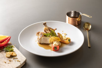 Poulet croustillant au four et son jus de poulet Bonemasters