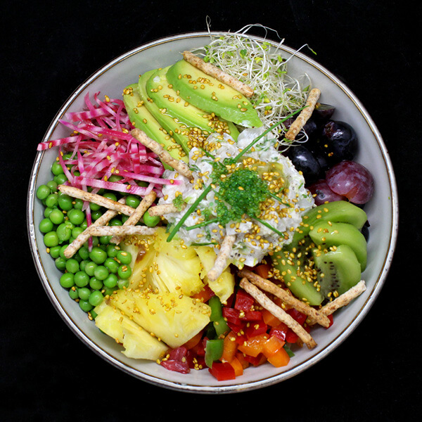 Poke Bowl tartare de dos de cabillaud