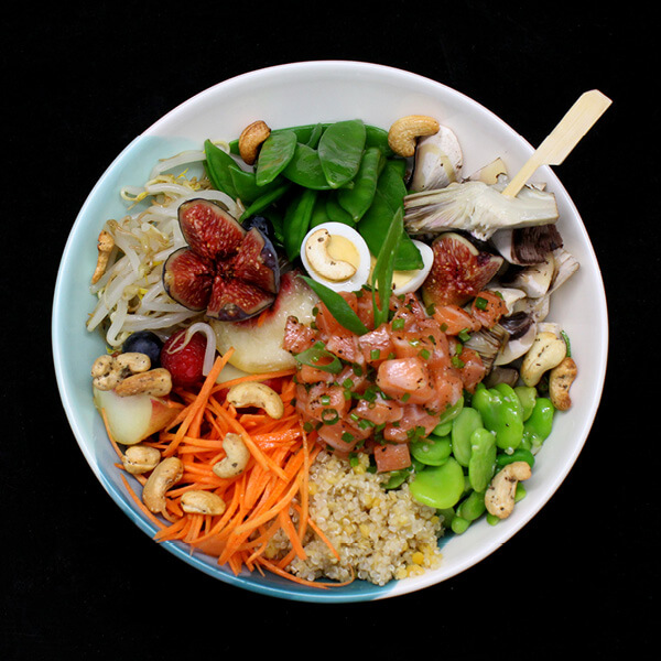 Poke Bowl tartare de saumon d'Écosse